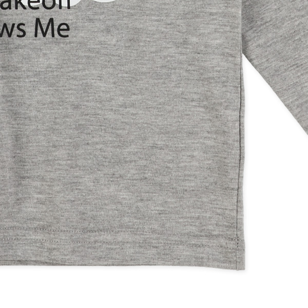 ペンギン・飛行機ロゴプリント長袖Tシャツ