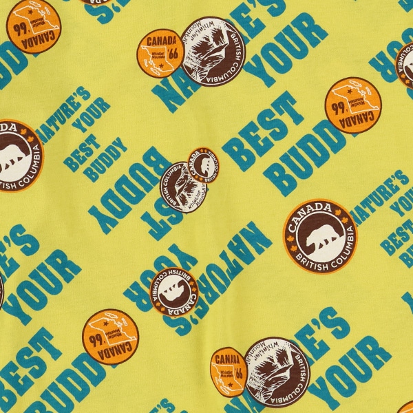 ロゴ総柄長袖Tシャツ