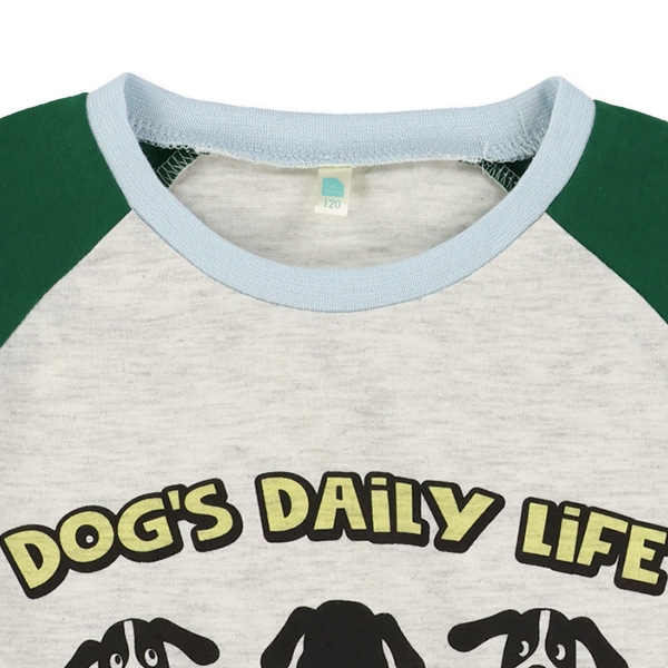 くま・いぬラグラン長袖Tシャツ