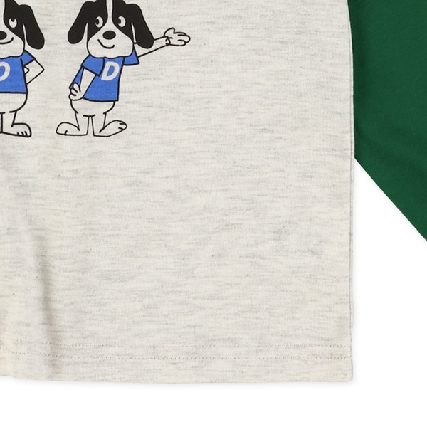 くま・いぬラグラン長袖Tシャツ