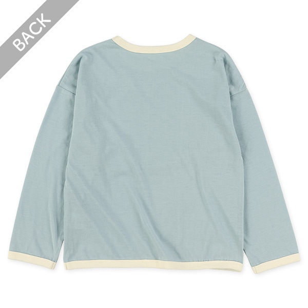 パイピングロゴ長袖Tシャツ