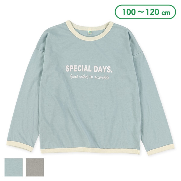 パイピングロゴ長袖Tシャツ