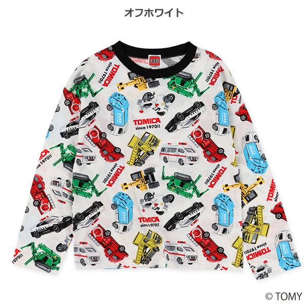 総柄長袖Tシャツ（トミカ）