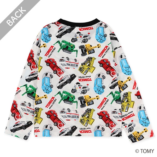 総柄長袖Tシャツ（トミカ）