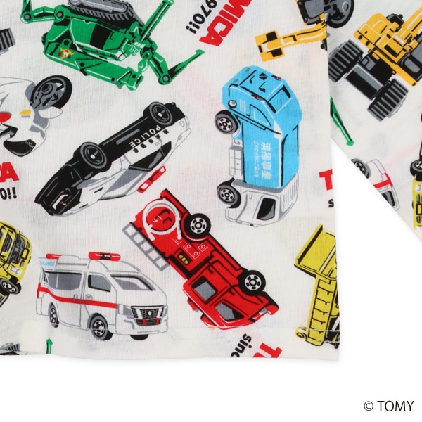 総柄長袖Tシャツ（トミカ）