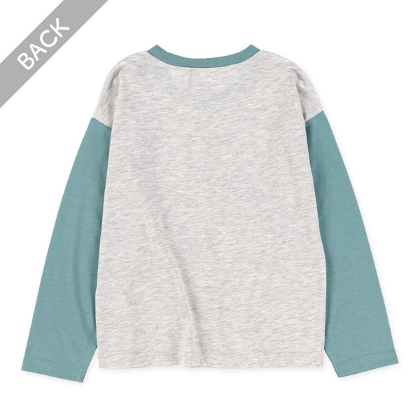 胸ロゴワイド長袖Tシャツ