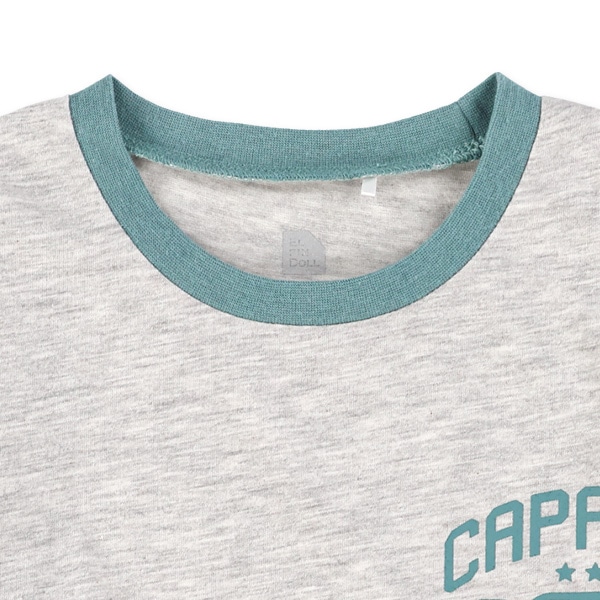 胸ロゴワイド長袖Tシャツ