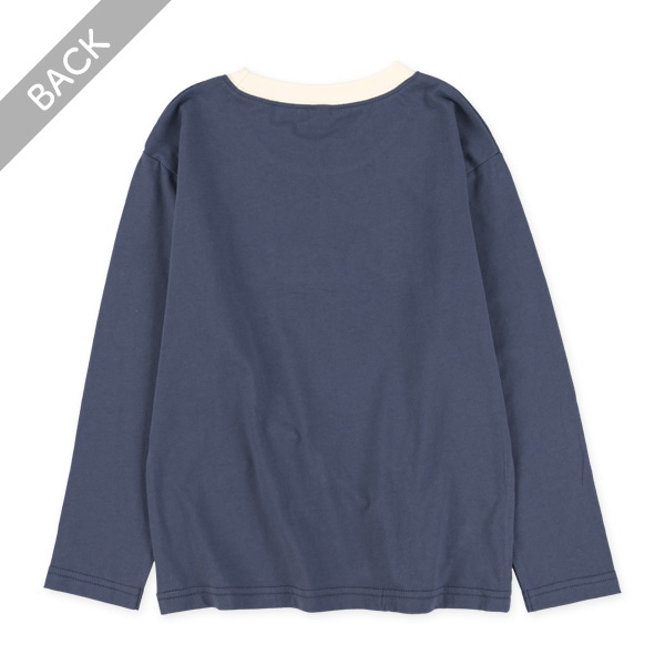 チェーンステッチロゴ長袖Tシャツ