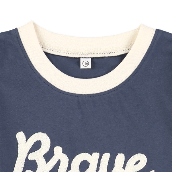 チェーンステッチロゴ長袖Tシャツ
