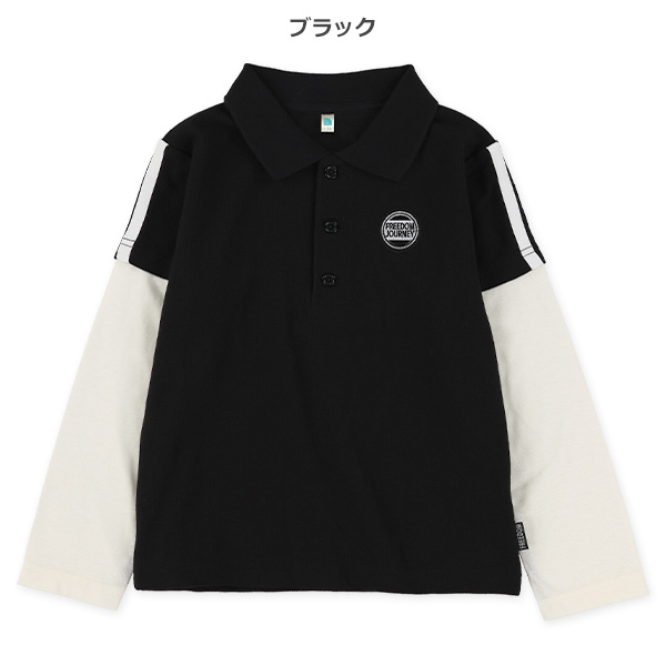 レイヤード風長袖ポロシャツ | 西松屋オンラインストア
