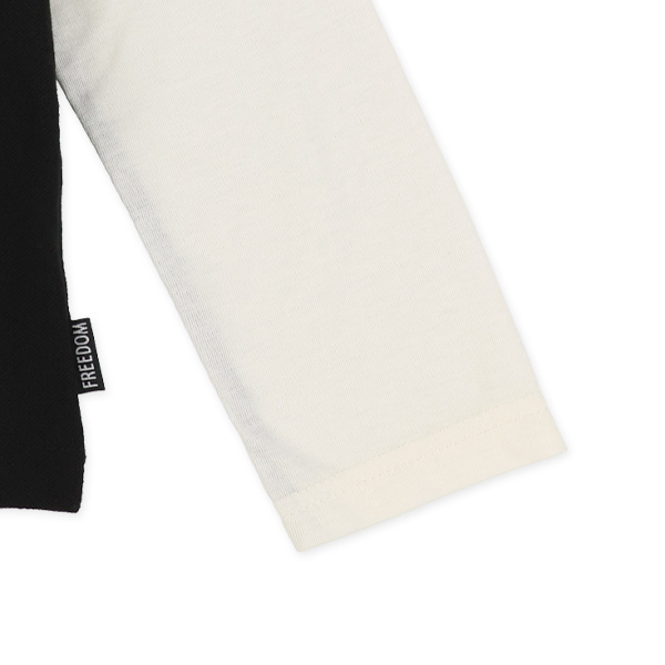 レイヤード風長袖ポロシャツ