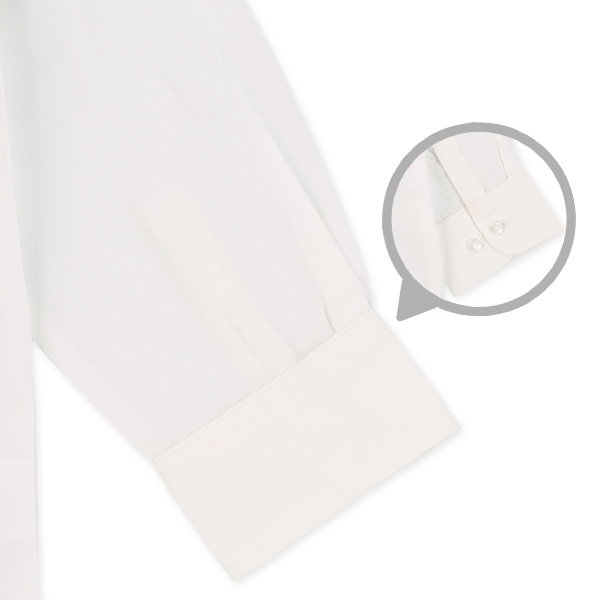 ネクタイ・チーフ付きフォーマル長袖シャツ