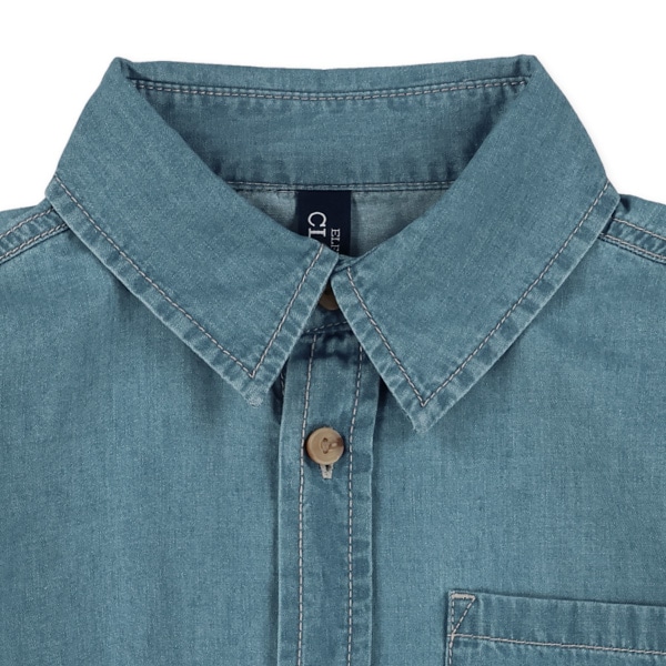 デニム長袖シャツ