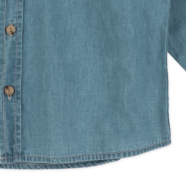 デニム長袖シャツ