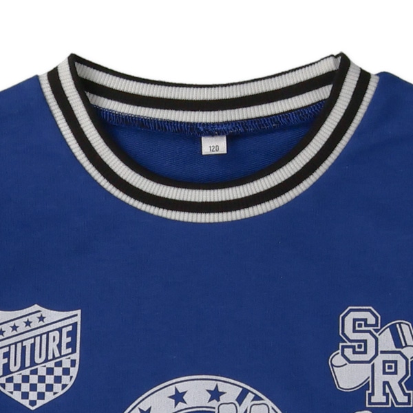 ミニ裏毛ゲームシャツ風長袖Tシャツ