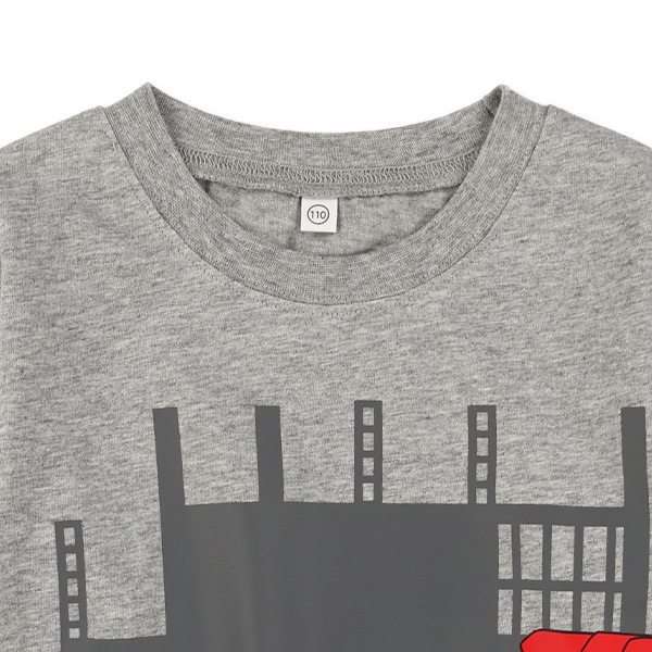 はたらくくるまプリント長袖Tシャツ