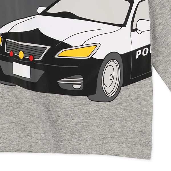 はたらくくるまプリント長袖Tシャツ