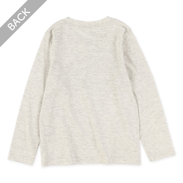 山柄長袖Tシャツ