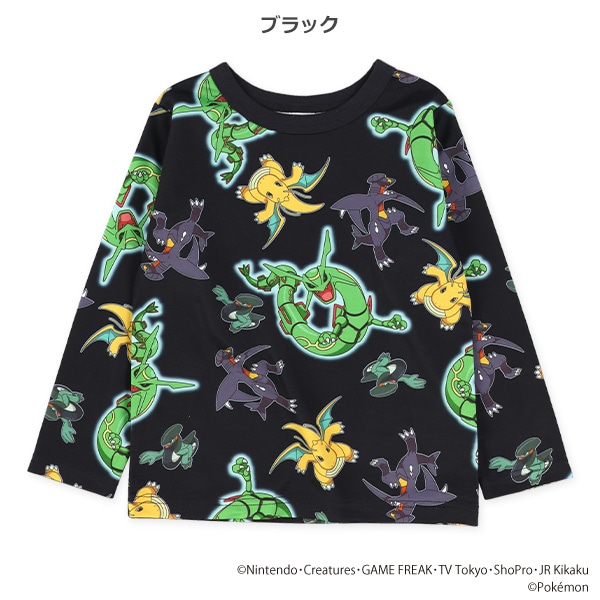 ダンボールニット総柄長袖Tシャツ（ポケモン）
