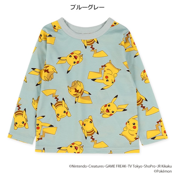 ダンボールニット総柄長袖Tシャツ（ポケモン）