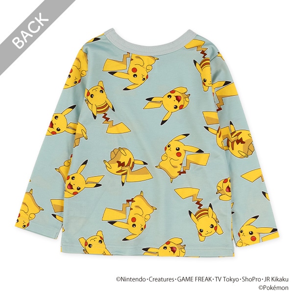 ダンボールニット総柄長袖Tシャツ（ポケモン）