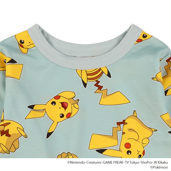 ダンボールニット総柄長袖Tシャツ（ポケモン）