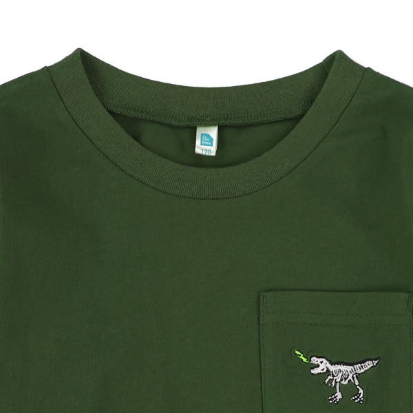 ポケット刺繍長袖Tシャツ