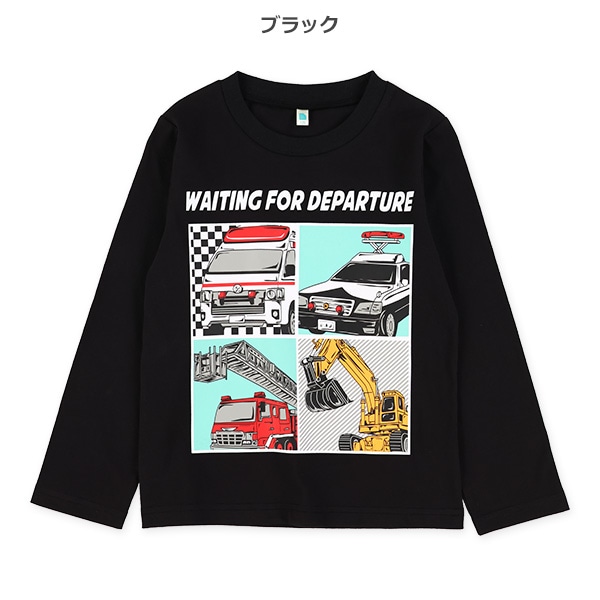はたらくくるま長袖Tシャツ