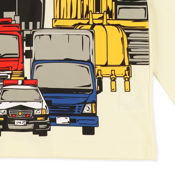 はたらくくるま長袖Tシャツ