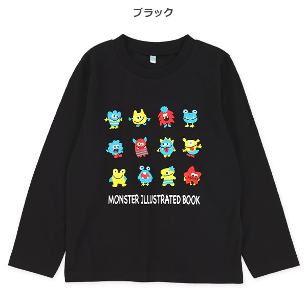 発泡プリント長袖Tシャツ