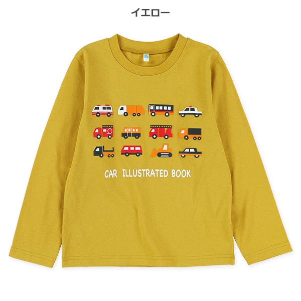 発泡プリント長袖Tシャツ