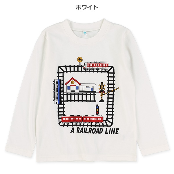 電車線路長袖Tシャツ