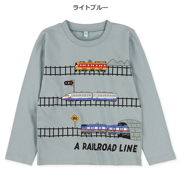 電車線路長袖Tシャツ