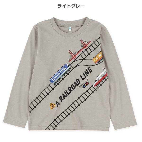 電車線路長袖Tシャツ