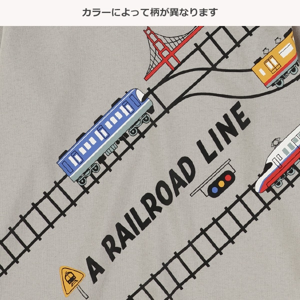 電車線路長袖Tシャツ