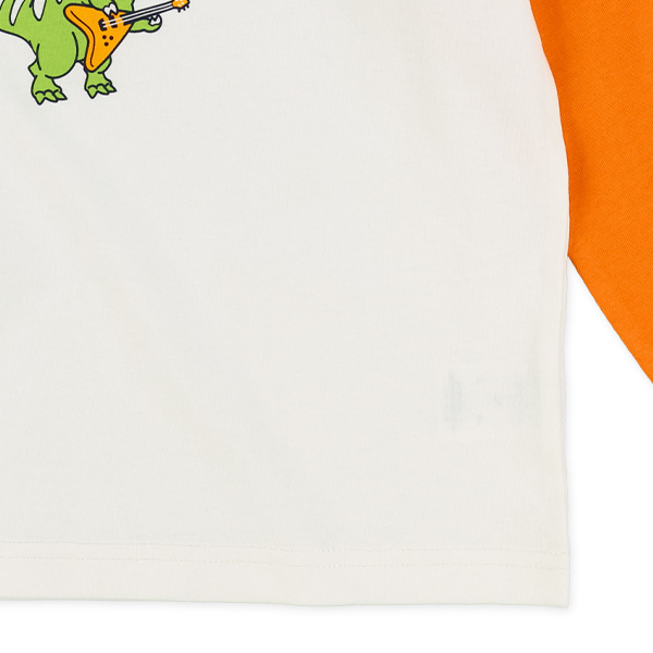 恐竜ラグラン長袖Tシャツ