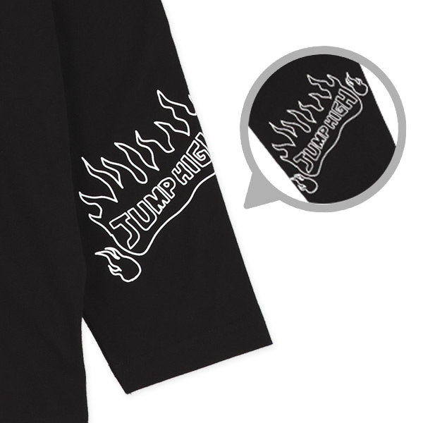 スケボーバックプリント長袖Tシャツ