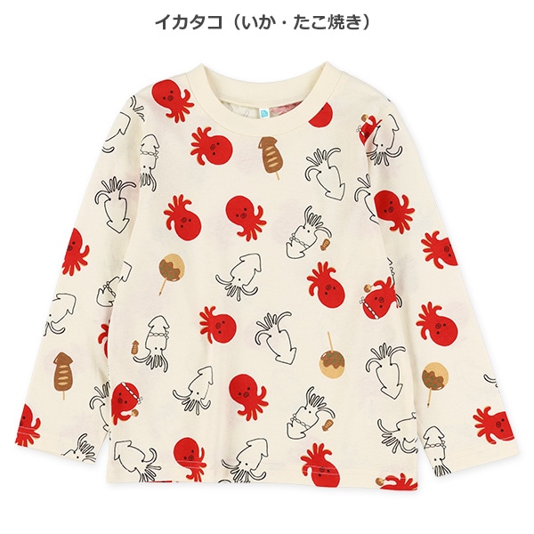 生き物総柄長袖Tシャツ
