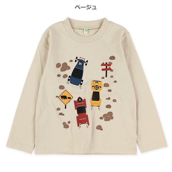 レーシングプリント長袖Tシャツ