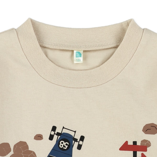 レーシングプリント長袖Tシャツ
