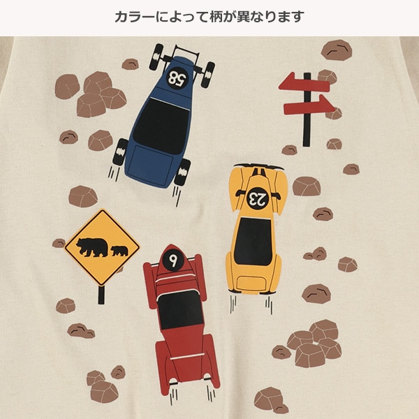 レーシングプリント長袖Tシャツ