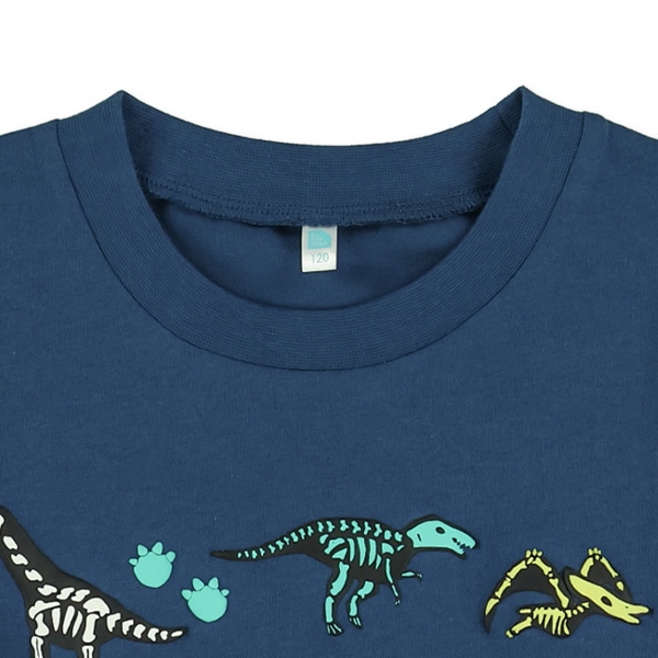発泡プリントはたらくくるま・宇宙・恐竜長袖Tシャツ