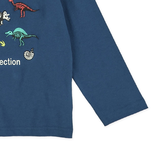 発泡プリントはたらくくるま・宇宙・恐竜長袖Tシャツ