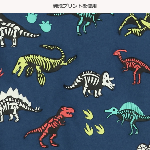 発泡プリントはたらくくるま・宇宙・恐竜長袖Tシャツ