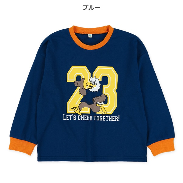 アメカジ柄コミック長袖Tシャツ