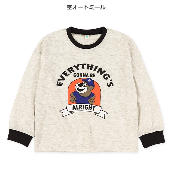 アメカジ柄コミック長袖Tシャツ