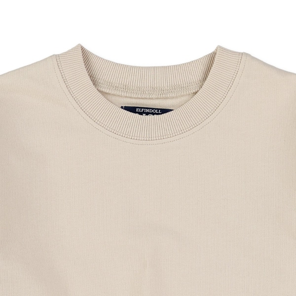 裏毛袖ライン薄手トレーナー