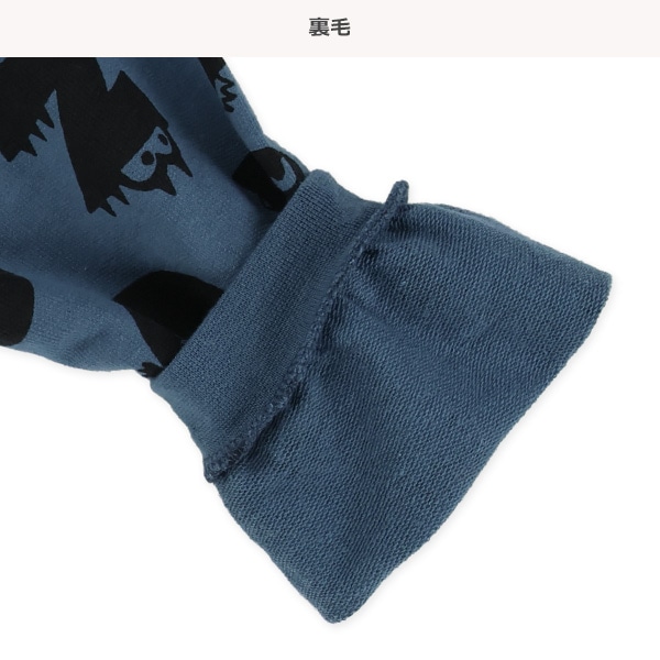 裏毛アルファベットモンスター薄手トレーナー