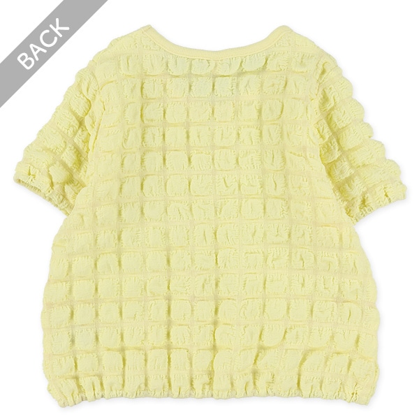 ポップコーン半袖ブラウス