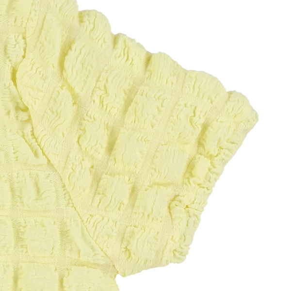 ポップコーン半袖ブラウス